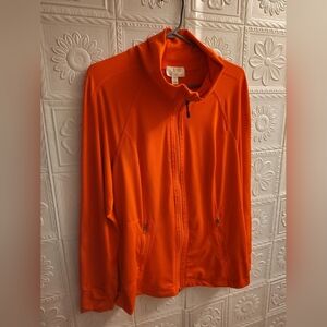 Tangerine Brand Soft Turtleneck Women's Extra Large Sports Jacket With Zip Front